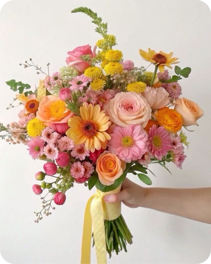 花藝作品 3 — 色系搭配花束